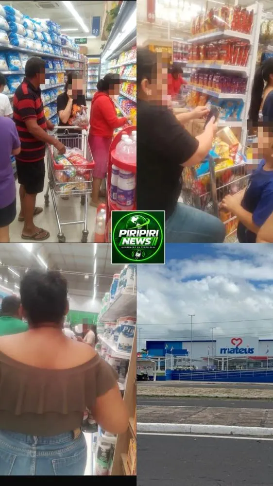 Promoção no Supermercado Mateus de Piripiri enfrenta problemas de organização